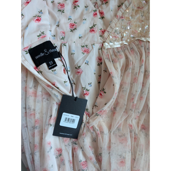 NWT Needle & Thread Bijou Aurelia Bodice Cami Gown Size US6 Embellished #1D453 - Picture 10 of 16